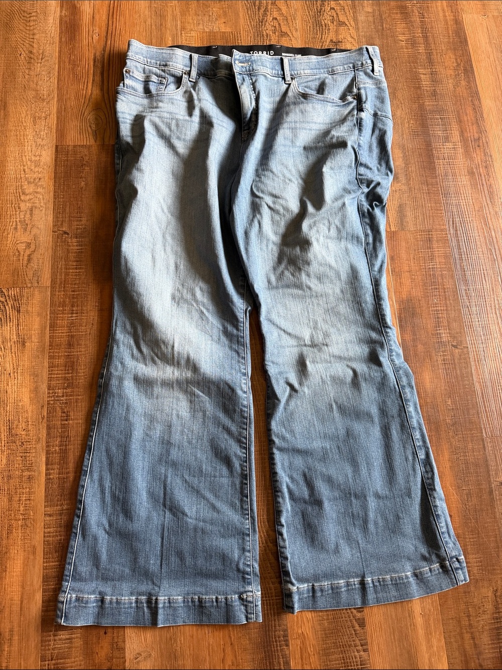 torrid Light Wash Blue Flare Jeans